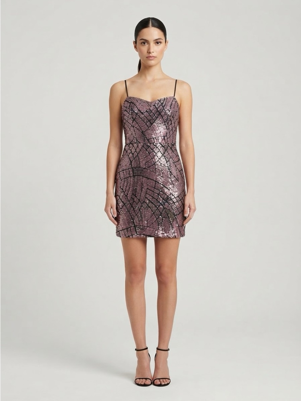 Midnight Doll Sequined Mini Dress, Size 7, New Year's Eve, Party